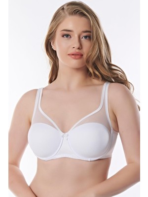 Anıl 3777 Kadın Dolgusuz Sütyen Beyaz - 95C