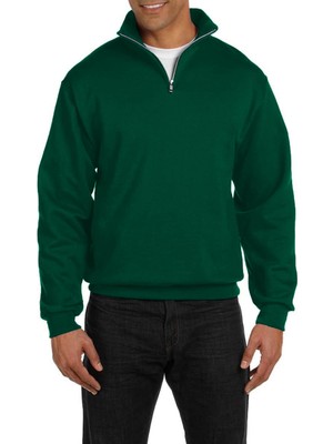 Ghassy Co. Erkek Dik Yaka Silver Yarım Fermuarlı Sweatshirt