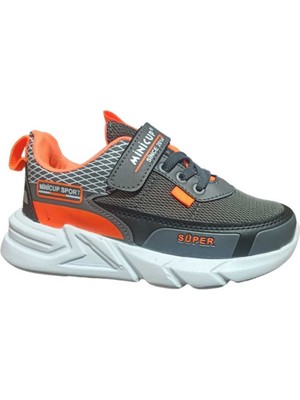 Meliten Kids Füme Turuncu Kids Sneaker Esnek Rahat Kalıp Kız Çocuk Spor Ayakkabı Tam Kalıp Günlük Ayakkabı