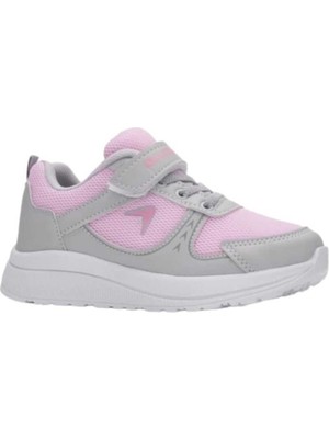 Meliten Kids Kids Sneaker Esnek Hafif Rahat Çocuk Spor Ayakkabı Tam Kalıp Günlük Ayakkabı Gri Pembe