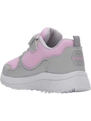 Meliten Kids Hunter Sneaker Esnek Hafif Rahat Çocuk Spor Ayakkabı Tam Kalıp Günlük Ayakkabı Gri Pembe