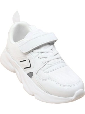 Cool Unisex Çocuk Cırtlı Günlük Sneaker Beyaz Tokyo