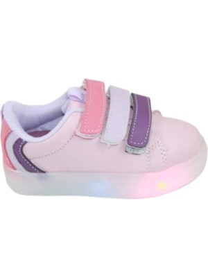 Cool Kız Kids Sneaker Esnek Rahat Kalıp Çocuk Spor Ayakkabı Ortopedik Günlük Ayakkabı Mami Pembe