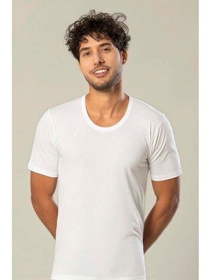 Erdem İç Giyim Erdem Beyaz Penye O Yaka T-Shirt 1150 Renk Beyaz Beden 48(M) 275097