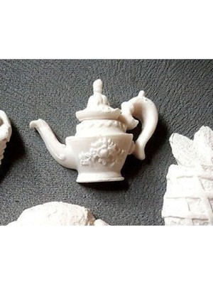 Morlalem Çaydanlık Magnet Silikon Kalıp K-505, Kokulu Taş Sabun Alçı Mum Kalıbı