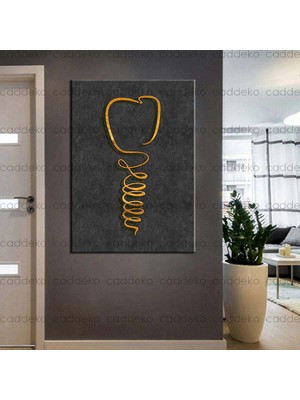 Caddeko Ağız ve Diş Sağlığı Polikliniği Tabloları Dekoratif Diş, Dekoratif Dişçi, Dişçi Dekorasyonu DSC-171A