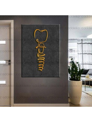 Caddeko Ağız ve Diş Sağlığı Polikliniği Tabloları Dekoratif Diş, Dekoratif Dişçi, Dişçi Dekorasyonu DSC-174A