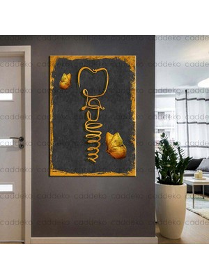 Caddeko Ağız ve Diş Sağlığı Polikliniği Tabloları Dekoratif Diş, Dekoratif Dişçi, Dişçi Dekorasyonu DSC-174D