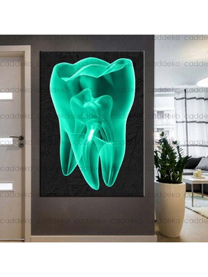 Caddeko Ağız ve Diş Sağlığı Polikliniği Tabloları Dekoratif Diş, Dekoratif Dişçi, Dişçi Dekorasyonu DSC-130
