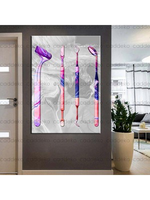 Caddeko Ağız ve Diş Sağlığı Polikliniği Tabloları Dekoratif Diş, Dekoratif Dişçi, Dişçi Dekorasyonu DSC-146