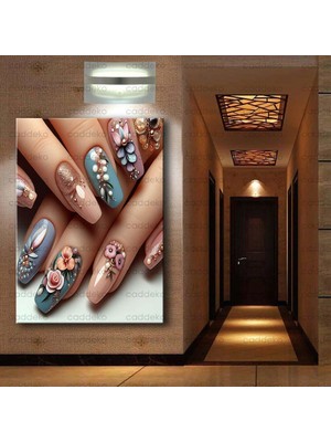 Caddeko Tırnak Süsleme, Nail Art Kanvas Tabloları Dkm-Trn8