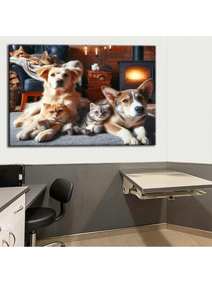 Caddeko Pet Center Dekorasyon Veteriner Kliniği Tabloları VTR26