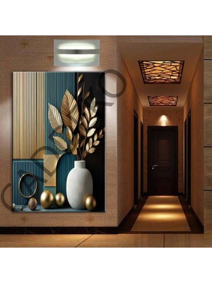 Caddeko Vazo ve Çiçek Kanvas Tablo DKMR329