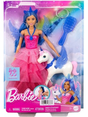 Barbie HRR16 Barbie Mavi Saçlı Prenses Bebek