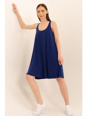 Laranor U Yaka Rahat Kesim Elbise 48 - Sax