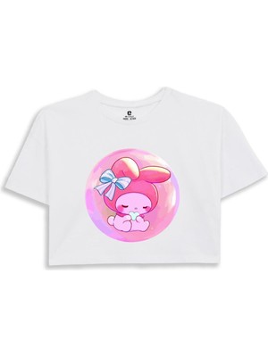 Ez Design My Melody Baskılı Crop Tshirt
