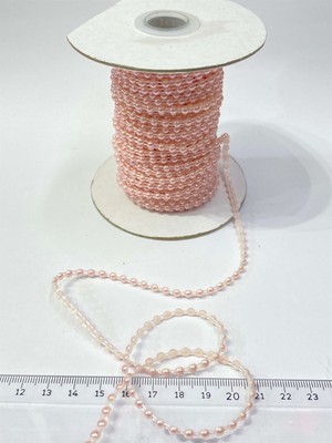 Plastik Şerit Yarım İnci 4 mm 10 mt