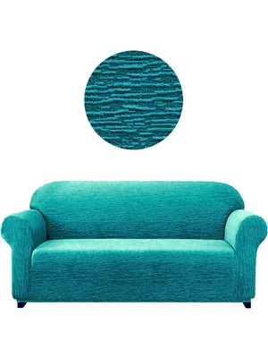 Elgeyar Jakarli Koltuk ,kanepe ,çekyat Örtüsü Çubuk Desen Esnekli ETEKSIZ3KIŞILIK Koltuk Için