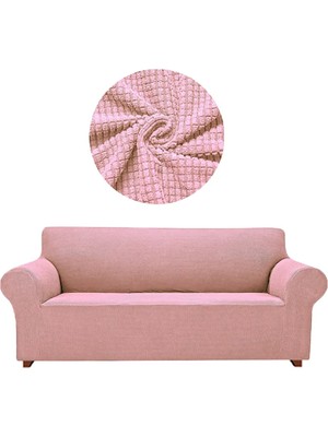 Elgeyar Likrali Koltuk, Kanepe, Çekyat Örtüsü 3 Kişilik Koltuk Örtüsü Lastikli, Pitikare Desen