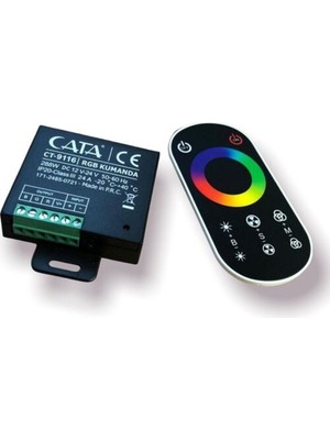 Cata CT-9116 Rgb Kumanda Profesyonel Aydınlatma Aksesuarı 12-24V DC 24 Amper Dokunmatik Kontrol