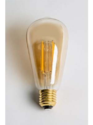 Cata 3 Adet 8W Amber Rustik LED Ampul E27 2700K Ct 4290