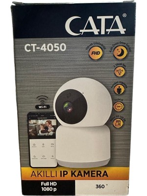Cata Akıllı Ip Kamera 1080P/360° CT-4050