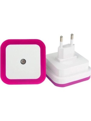 Cata Priz Sistemli Sensörlü Gece Lambası Mor Renk 1W Aydınlatma Aksesuarı Sabit Kullanım Avantajı