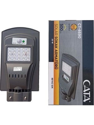 Cata 20W Güneş Enerjili Solar Sokak Aydınlatma Lambası CT-4690