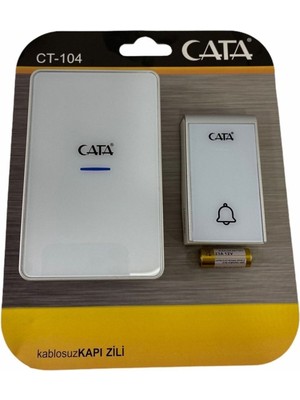 Cata Uzaktan Kumandalı Zil CT-104 LED Işıklı Beyaz Renk