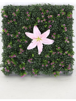 Yapay Çiçek Deposu Yapay Dikey Bitki Hazır Duvar Paneli 55 cm x 55 cm Model 10
