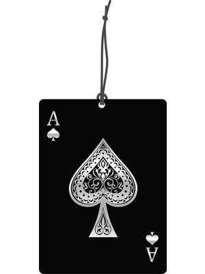 By Meyla Bymeyla Siyah Kart Tasarımlı Dekoratif Oto Kokusu ve Oto Aksesuarı