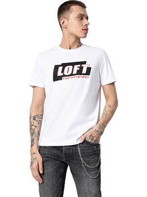 Loft LF2035057 Loft Erkek T-Shirt Whıte