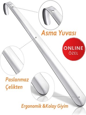 Namlar  Krom Metal Ayakkabı Çekeceği/ Eğilmez, Sert, Dayanıklı / Kereta / Çekecek