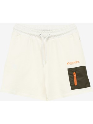 Discovery Expedition Lastikli Bel Standart Kırık Beyaz Kadın Şort D4Sg-Sht3075