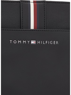 Tommy Hilfiger Siyah Erkek 17X21X2 cm Postacı Çantası Th Corporate Mını Crossover