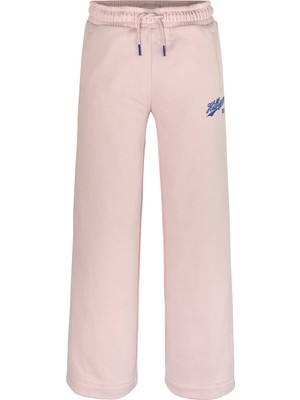 Tommy Hilfiger Geniş Paça Pembe Kadın Eşofman Altı Hılfıger Scrıpt Wıde Sweatpant