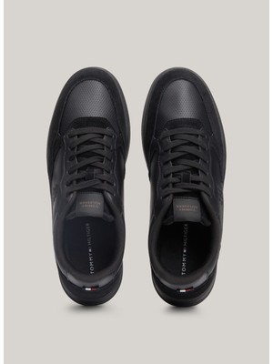 Tommy Hilfiger Siyah Erkek Deri Sneaker Elevated Cupsole Lth Mıx