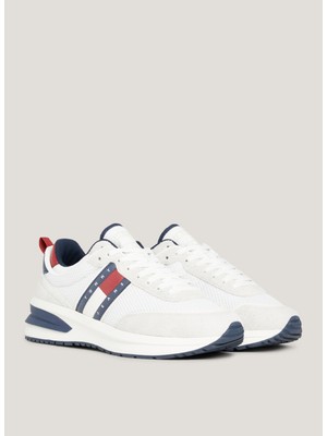 Tommy Hilfiger Beyaz Erkek Deri Sneaker Tjm Runner Leather Outsole