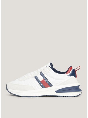 Tommy Hilfiger Beyaz Erkek Deri Sneaker Tjm Runner Leather Outsole