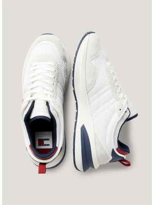 Tommy Hilfiger Beyaz Erkek Deri Sneaker Tjm Runner Leather Outsole