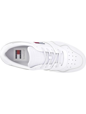 Tommy Hilfiger Beyaz Erkek Sneaker Tjm Retro Basket Ess