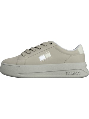 Tommy Hilfiger Bej Kadın Deri Sneaker En0En02500Aev