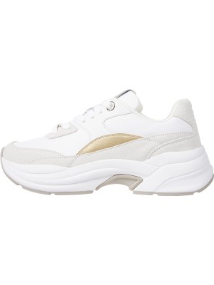 Tommy Hilfiger Beyaz Kadın Süet Sneaker Fw0Fw07703Ybs