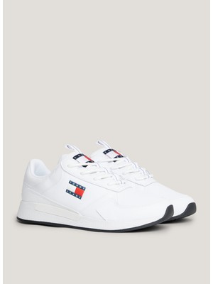 Tommy Hilfiger Beyaz Erkek Sneaker Tommy Jeans Flexı Runner