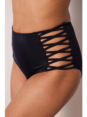 High Fashion Siyah Bikini Altı