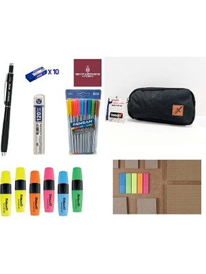 Seyfi Kırtasiye Kırtasiye Seti Pensan My Iq 07 10 Tane Silgi Kalemlik Fosforlu Kalem Tükenmez Kalem Set Kraft Defter