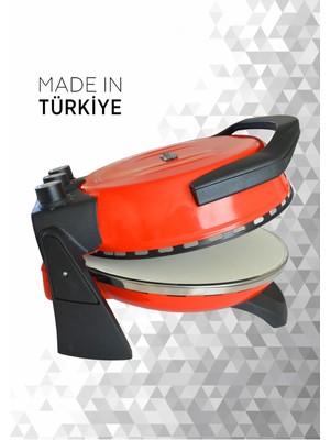 Gözdehome Erato Pizza Makinesi Taşfırınım Lahmacun Makinesi Doğal Taş Tabanlı Fırın Kırmızı