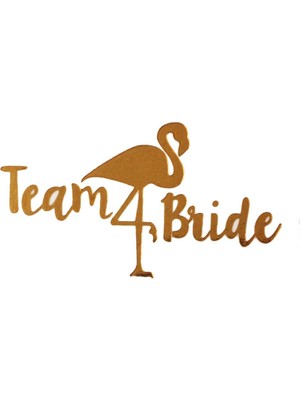 Flamingo Team Bride Geçici Dövme