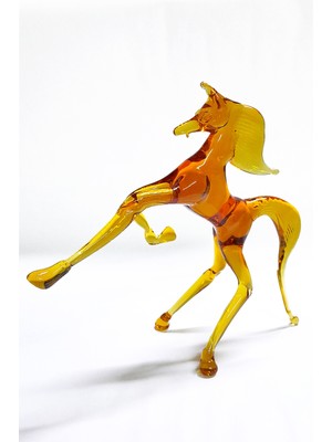 Cam Sanatı At Bal Rengi 14 cm