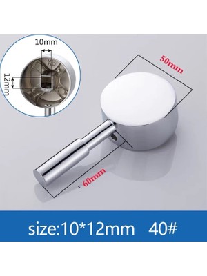 Mingjin Shop2 40MM Tip 7 Stili Banyo Yedek Musluk Kolu Krom Kaplama Musluklar Aksesuarları Kartuş Makara Musluk Tek Metal Kolu Kolu (Yurt Dışından)